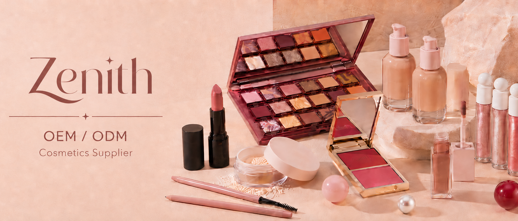 Zenith OEM and ODM color cosmetics collection